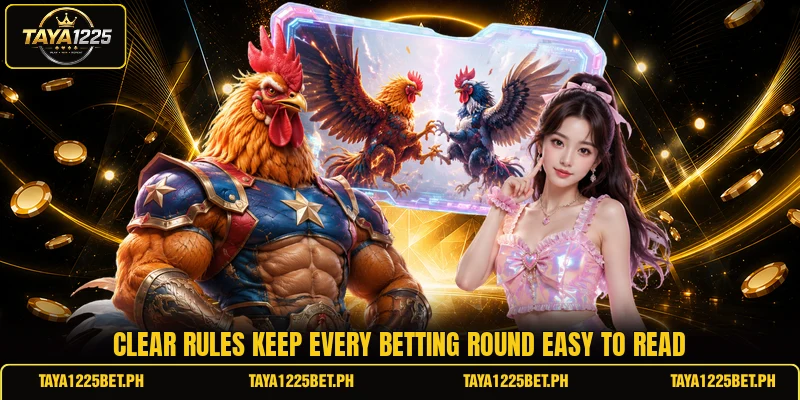 Clear rules keep every betting round easy to read Clear rules keep every betting round easy to read