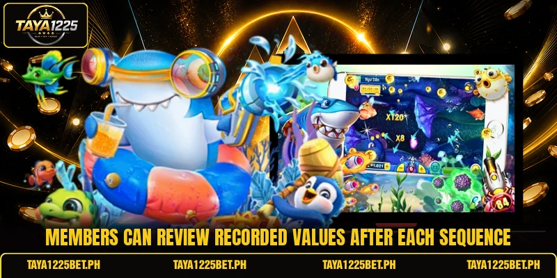 Members can review recorded values after each sequence Members can review recorded values after each sequence