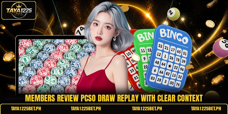 Members review pcso draw replay with clear context Members review pcso draw replay with clear context