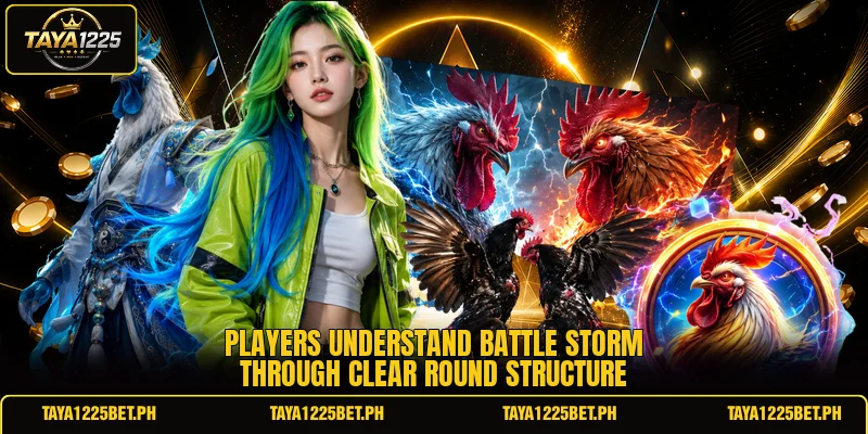 Players understand battle storm through clear round structure Players understand battle storm through clear round structure