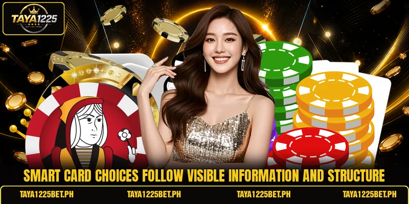 Smart card choices follow visible information and structure Smart card choices follow visible information and structure