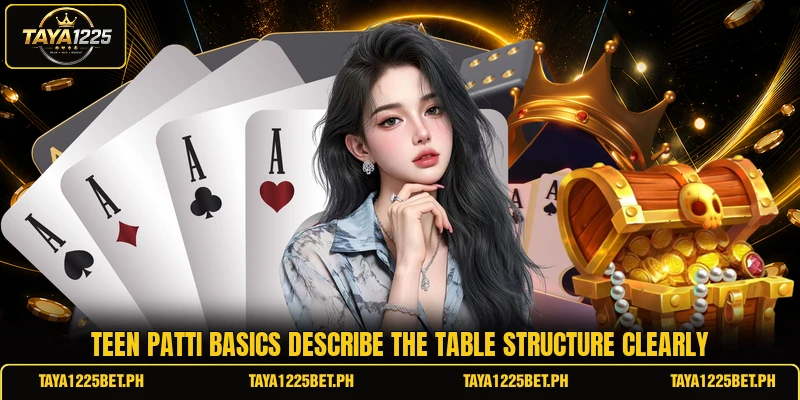 Teen patti basics describe the table structure clearly Teen patti basics describe the table structure clearly